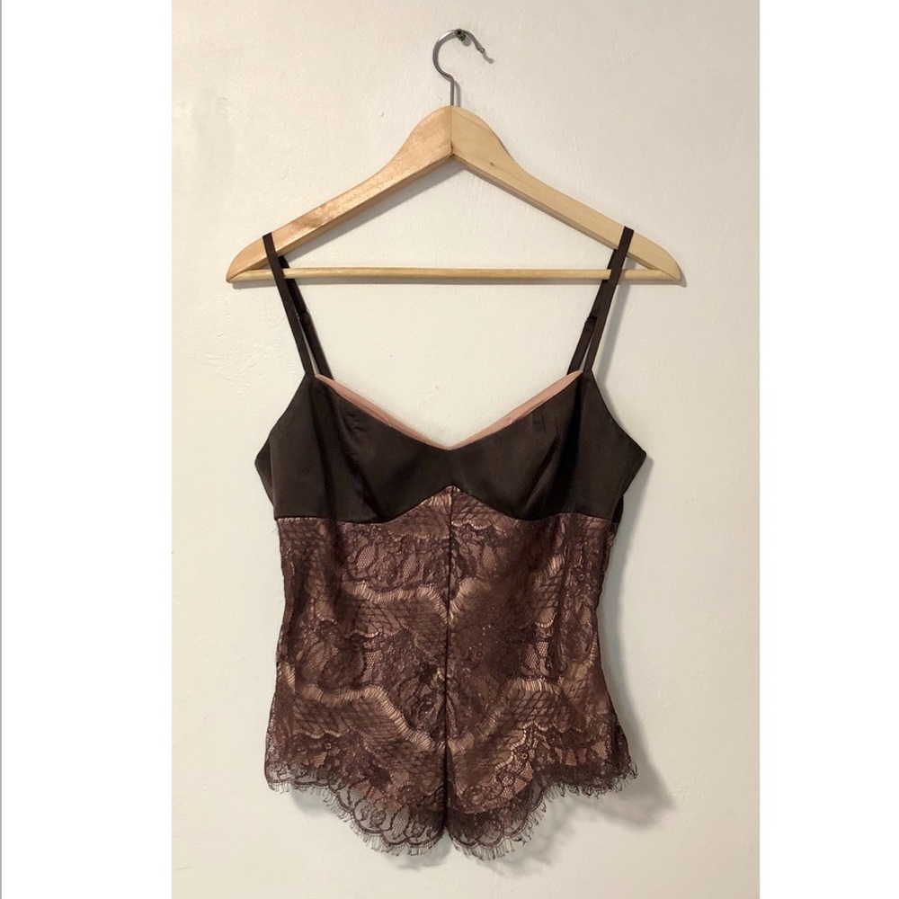 Brown/bronce top / Fray / EUC